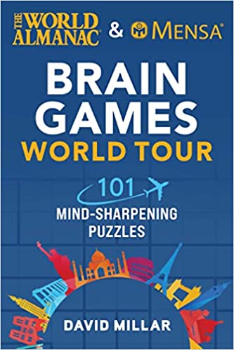 Book cover for The World Almanac & Mensa Brain Games World Tour: 101 Mind-Sharpening Puzzles